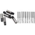 thumbnail image 1 of 6Pcs 1/4 Inch to 1/8 Inch Cnc Engraving Bit Router Adapter & 10 Pcs Two Flutes Straight End Mills Straight Slot Bit, 1 of 10