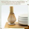 thumbnail image 5 of Uxcell 1Pcs Matcha Tea Whisk Holder 65mm Ceramic Matcha Chasen Stand Traditional Bamboo Whisk Stand Accessories for Home Kitchen Tea Tasting Ceremony Gift, Red-White, 5 of 6