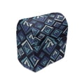 thumbnail image 1 of Bohemian Stand Mixer Cover, Pattern as Folkloric Geometric Textures with Shades of Blue Print, Kitchen Appliance Organizer Bag Cover with Pockets, 5 Quarts, Multicolor, by Ambesonne, 1 of 4