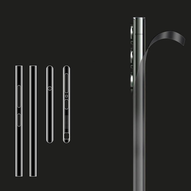 For s23 Frame Hydrogel Film Side Protector Dust Net Side Border Sticker