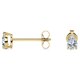 thumbnail image 3 of JeenMata Pendientes Minimalistas con Forma de Lágrima de Diamante de 0,58 Quilates, Estilo Solitario, Chapado en Oro Amarillo de 18 K sobre Plata, 3 of 5