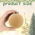 thumbnail image 3 of 15 Pcs Dusty Khaki Velvet Christmas Balls Bulk, 3.15 Inch Flocked Christmas Tree Ball Ornaments, Xmas Shatterproof Hanging Ornaments for Xmas Tree Garland Holiday Party Decoration, 3 of 8