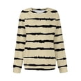 thumbnail image 5 of Tranfacy Longues Chemises à Manches pour Femmes, Chemises pour Femmes, Haut à Manches Longues pour Femmes Imprimé à Col en V avec Manches Raglan, Chandail Décontracté pour Tenues de Mode Automnales Quotidiennes, 5 of 5