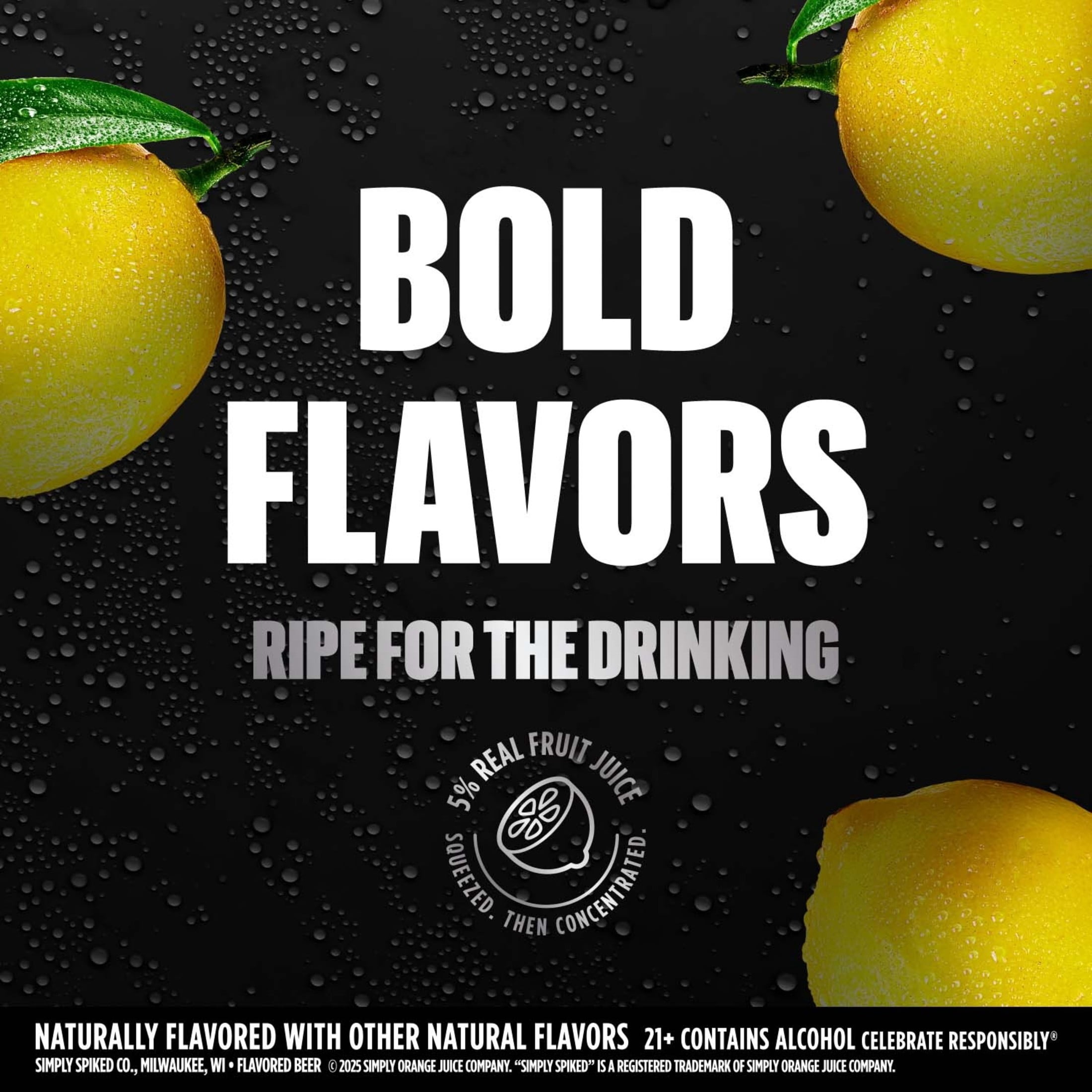 Simply Spiked Bold Signature Lemonade, 24 fl oz Aluminum Can, 8% ABV