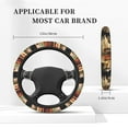 thumbnail image 4 of Bingfone Adorable Kitten On Mini Train Steering Wheel Cover - Universal 15 Inches Car Steering Wheel Covers Grip Auto Internal Accessories, 4 of 6