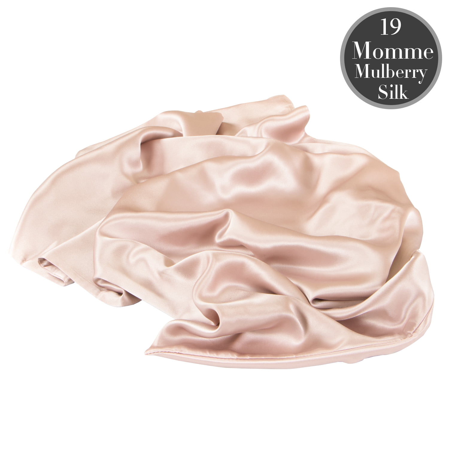 Ntbay 1 Pack 100% Mulberry Silk Queen Pillowcase with Hidden Zipper, Luxurious Both Side 19 Momme Pillow Case, 20" x 30", Light Plum