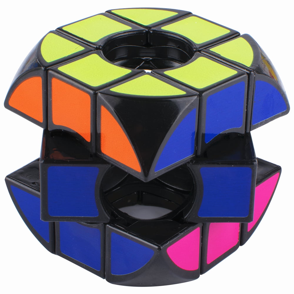 Rare Pyramid Magic Cube Brain Teaser Mind Game Gift Black Twist Puzzle IQ Toys 