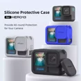 thumbnail image 3 of Silicone Protective Case for GoPro Hero 13 – Full-Body Camera Cover with Lens Cap & Lanyard, Quick-Mount Compatible, 3 of 15