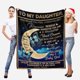 thumbnail image 2 of LHSHID Personalized Lover Name Message Text Blanket to My Daughter from Mom and Dad You'Ll Always Be My Baby Girl Hug Blanket Warm Bed Throws, 2 of 6