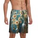 thumbnail image 2 of Fotbe Delicate White Daisy Jars Pantalones Cortos de Pijama para Hombre, Ropa de Dormir, Pantalones de Pijama Cortos para Hombre-X-Large, 2 of 6