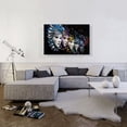 thumbnail image 2 of ARTCANVAS Row of Venetian Porcelain Masks Canvas Art Print - Size: 40" x 26" (0.75" Deep), 2 of 9