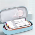 thumbnail image 5 of Pencil Case Large Capacity Double Layer Cloth Organizer for Students Office Portable Pen Pouch, 5 of 7