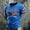 Blue, variant on Men's Short Sleeve 250 Anniversary USA Shirt Mens American Flag T Shirt Crewneck Pullover Short Sleeve Patriotic Tops(Blue,S)