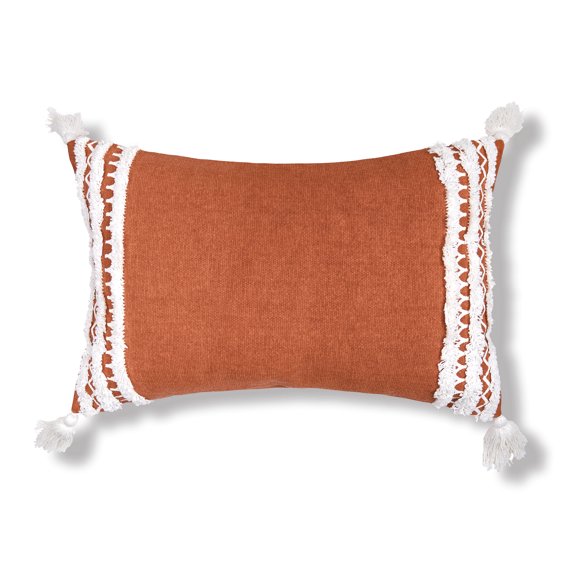 Neil Rust Throw Pillow Decor Accent Pillow Lumbar Pillow