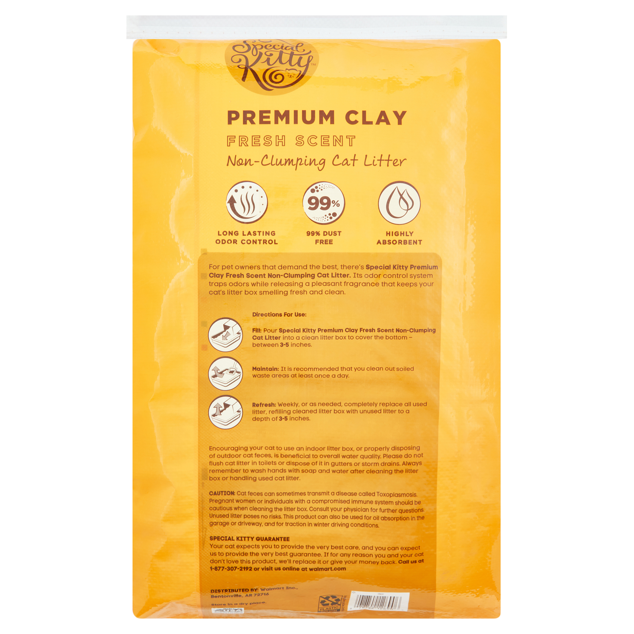 Special Kitty Premium Clay Non-Clumping Cat Litter, Fresh Scent, 25 lb - image 2 of 7