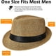 thumbnail image 3 of Sombrero Fedora Dalrosia para mujer y hombre, de ala corta, estilo Panamá, para playa y verano, clásico, tipo Gatsby, 3 of 8