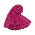 thumbnail image 2 of VV AVEORS Stretch Jersey Hijab Scarf For Women Lightweight Breathablel Head Wrap Long Soft Turban Muslim Head Scarves Wraps Purple, 2 of 3
