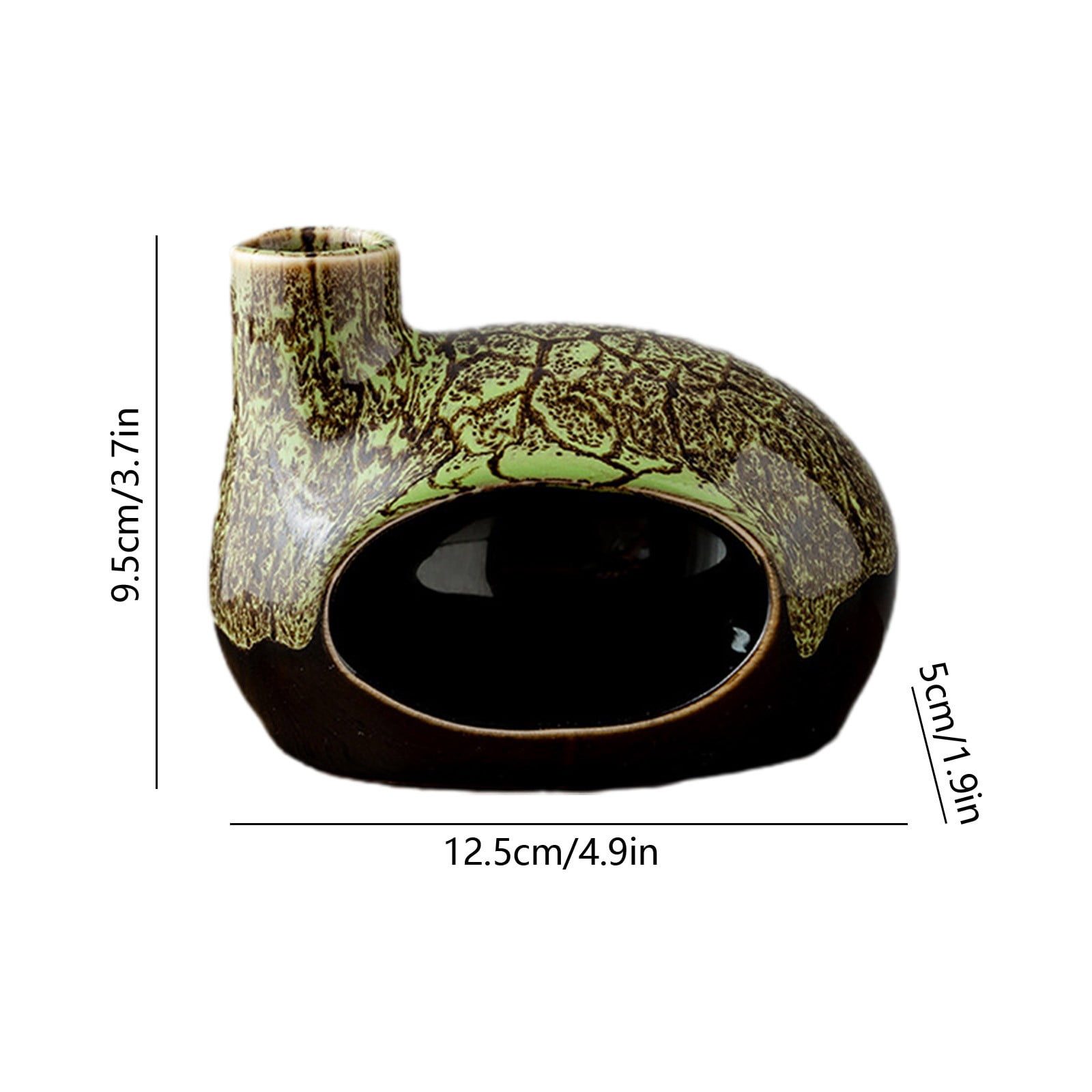Inerposs Handcrafted Ceramic Palo Incense Censer, Wood Sticks Incense Holder, Aromatic Cone Burner, Home Decor for Relaxation and Meditation, Unique Gift for Friends and Family