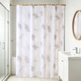 thumbnail image 4 of PEVA Shower Curtain Waterproof 180x100, No Drill Bathroom Divider, Quick Dry Plastic Curtain With 6 Hooks For Bathtub And RV Use, 4 of 6
