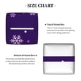 thumbnail image 5 of Xecao Crystal Purple Snowflake for Tissue Box Cover Holder Square - Leather Decorative Organizer for Tabletop, Bathroom, Car, Office, 5 of 7