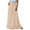 Beige, variant on Women's Summer Wide Leg Palazzo Pants High Waisted Flowy Pockets Trendy Casual Lounge Boho Beach Trousers