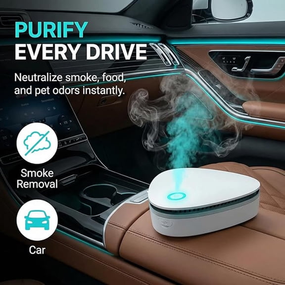 Bisitoy Portable Odor Remover Machine, Odor Remover Machine for Smoke Smell, Rechargeable Mini Deodorizing Machine for Car, Closet, Refrigerator, Shoe Cabinet, Office & Small Spaces (colorful)