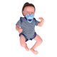 thumbnail image 4 of 12 Inch Silicone Doll-Like Eyes Closed Emulational Newborn Baby Dolls Washable Waterproof Baby Boy, 4 of 5