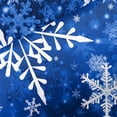 thumbnail image 5 of Ensemble de Rideaux de Douche Flocon de Neige de Noël, Rideaux de Douche de Noël pour Salle de Bain, Rideau de Douche Bleu d'Hiver Décoratif de Noël, 36x72 Po, 5 of 5
