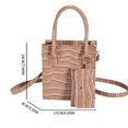 thumbnail image 2 of Bolso bandolera para mujer Bolso de hombro con patrón de cocodrilo de cuero PU con monedero (Caqui) Likrtyny Para Estrenar, 2 of 2
