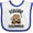 White and Royal, variant on Inktastic Drumline Band Future Drummer Boys or Girls Baby Bib