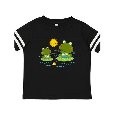 

Inktastic Fishing Frogs Cute Fisherman Gift Toddler Boy Girl T-Shirt