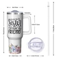 thumbnail image 2 of Sister Love Gift - 40oz Tumbler with Straw, Insulated Stainless Steel Cup with Handle, Great Birthday Christmas Gift Idea for Soul Sister, BFF, Bestie, Best Friends, 2 of 5