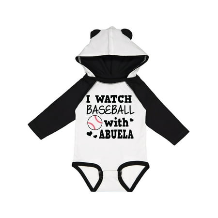 

Inktastic I Watch Baseball with My Abuela Gift Baby Boy or Baby Girl Long Sleeve Bodysuit