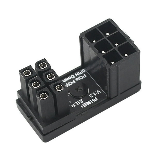 GPU PCIe Conector Alimentación PABLICACIÓN 8 PIN 6 180 GRADOS ÁNGULO PARA PC CARDA GRÁFICOS COMPUTADOR