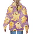 thumbnail image 5 of YunPes Unisex Kids Hoodie Boys Girls Waffle Textured Sweatshirt Cute Ghost Print Long Sleeve Hooded Pullover Spring Fall Clothes, 5 of 7