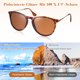 thumbnail image 1 of Guardurnaity Gafas de sol redondas polarizadas con estampado de leopardo para hombre y mujer. Ligeras y resistentes. Lentes, 1 of 4
