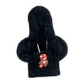 thumbnail image 4 of Funda para pomo de cambio de marchas de coche, protector de pomo, decoración divertida, para Navidad Bastón de caramelo negro, 4 of 9