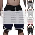 thumbnail image 3 of Maqroz Mens Basketball Shorts Athletic Gym Training Shorts with Pockets Striped Elastic Waist Drawstring Sportswear Running Workout Active Summer Casual Short Pants, 3 of 6