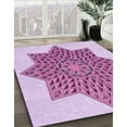 thumbnail image 3 of Ahgly Company Machine Washable Indoor Rectangle Transitional Orchid Purple Area Rugs, 2' x 5', 3 of 7