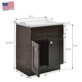 thumbnail image 2 of Design House Brookings 25" x 22" Assembled Shaker 2-Door Bathroom Vanity with Cultured Marble 4" Centerset Solid White Top, Espresso/White, 2 of 28