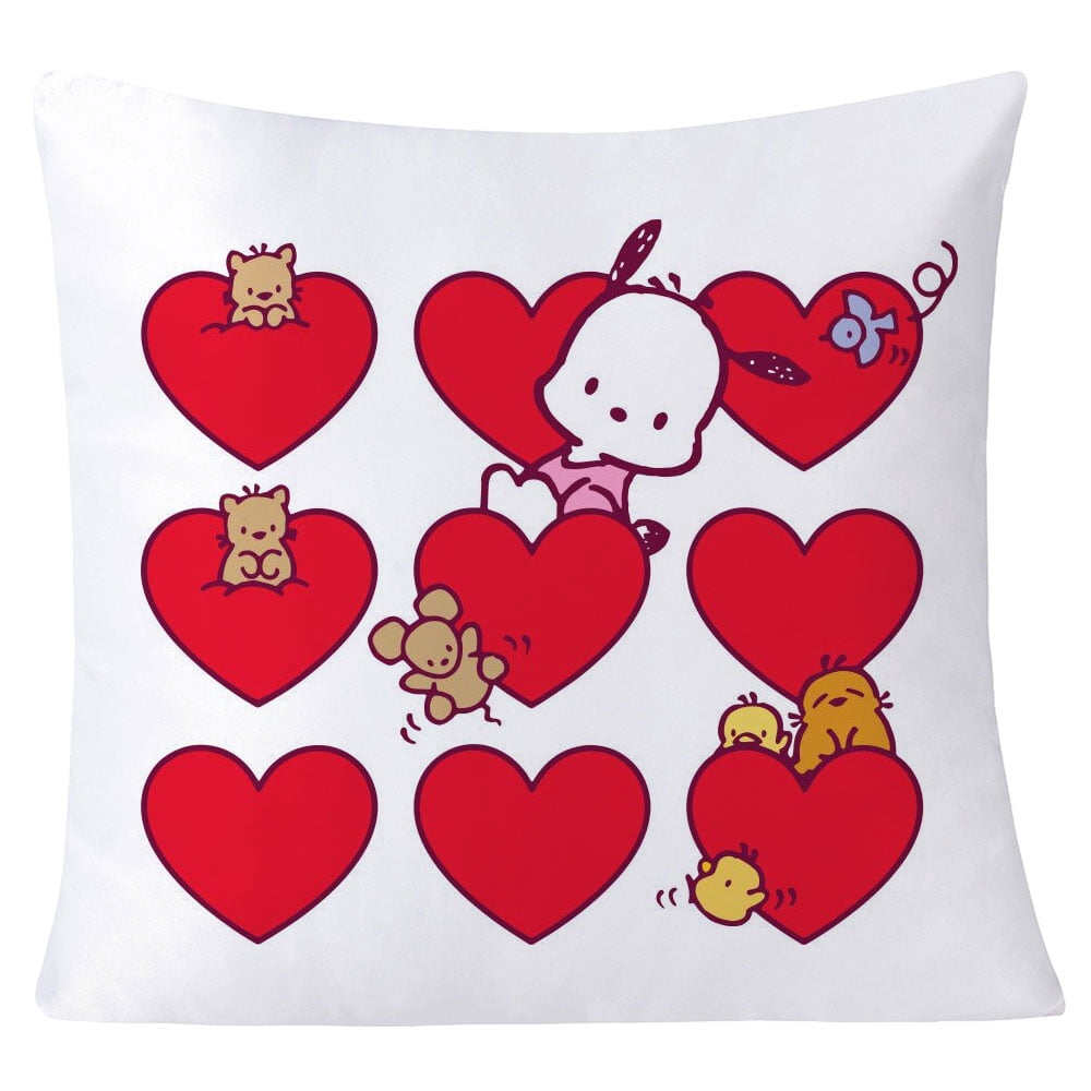 10pcs White Sublimation Blank Polyester Pillow Case Cushion Cover Square Pillow Cover with Zipper