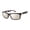 Gray, variant on Men's Rectangular Sunglasses with Barber Patterned Arms & Iconic U.S. Flag Logo Temple, 55 mm