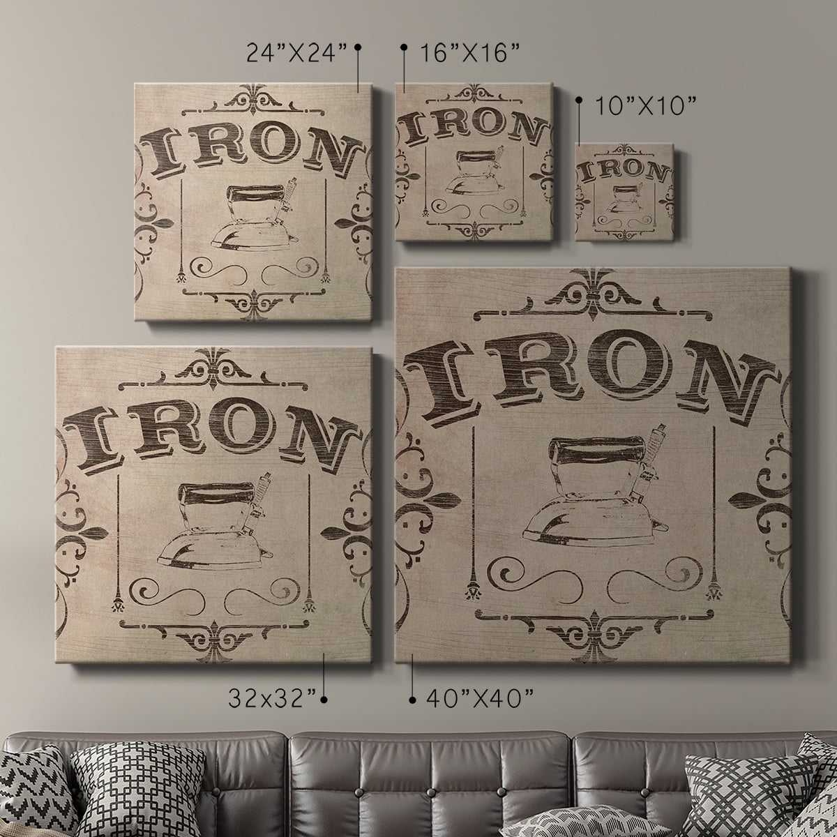 Wexford Home Custom Adagio V-Premium Gallery Wrapped Canvas, 24" x 24" - Ready to Hang