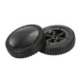 thumbnail image 1 of Lot de 2 Roues de Gril Bbq, Roulement Fluide, Pneus Noirs de 6 Pouces pour Grils Bbq, 1 of 5