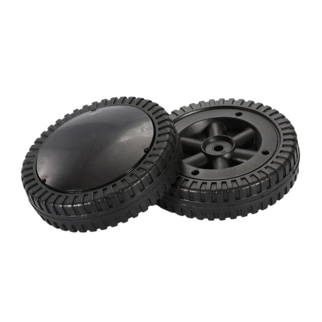 Lot de 2 Roues de Gril Bbq, Roulement Fluide, Pneus Noirs de 6 Pouces pour Grils Bbq