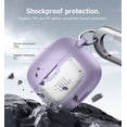 thumbnail image 4 of Suritch Protective Case for JBL Tune Flex Earbuds with Lid Lock, Carabiner, Cleaning Kit and Removal Tool, Purple, 4 of 8