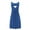 Blue, variant on FAIWAD Maternity Nursing Nightgown Sleeveless Round Neck Striped Patchwork Breastfeeding Pregnant Dress