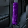 thumbnail image 7 of 2 Packs Car Seatbelt Covers Shoulder Pad for More Comfortable Driving, Universal Seat Belt Cover for Handbag Camera Backpack Straps, Soft Faux Sheepskin Wool Seat Belt Cushion Purple, 7 of 7