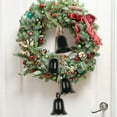 thumbnail image 4 of 4 Pcs Cow Bells Christmas Decor, Black Rustic Bells with Jute Rope, Large Vintage Bells, Decorative Bells for Christmas Decorations, 4 of 8