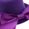 thumbnail image 4 of Sombrero de bombín Ropa Gorras Fascinator Accesorios para muñeca Muñeca , Púrpura Yotijar BJD Doll Bowler Hat, 4 of 9